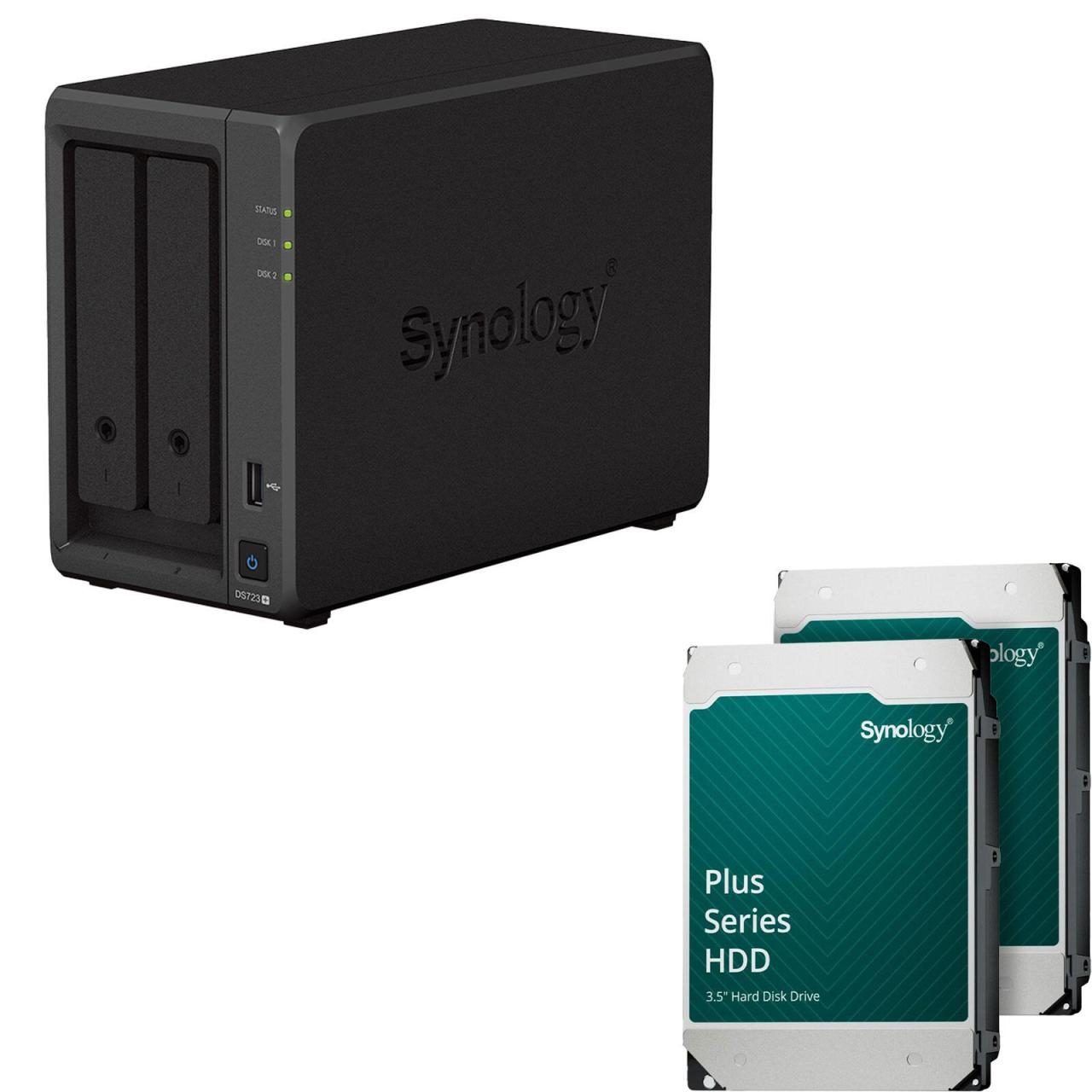 Synology DiskStation DS723+ 2 Einschübe NAS-Server Leergehäuse(DS723+) + 32 T... von SYNOLOGY