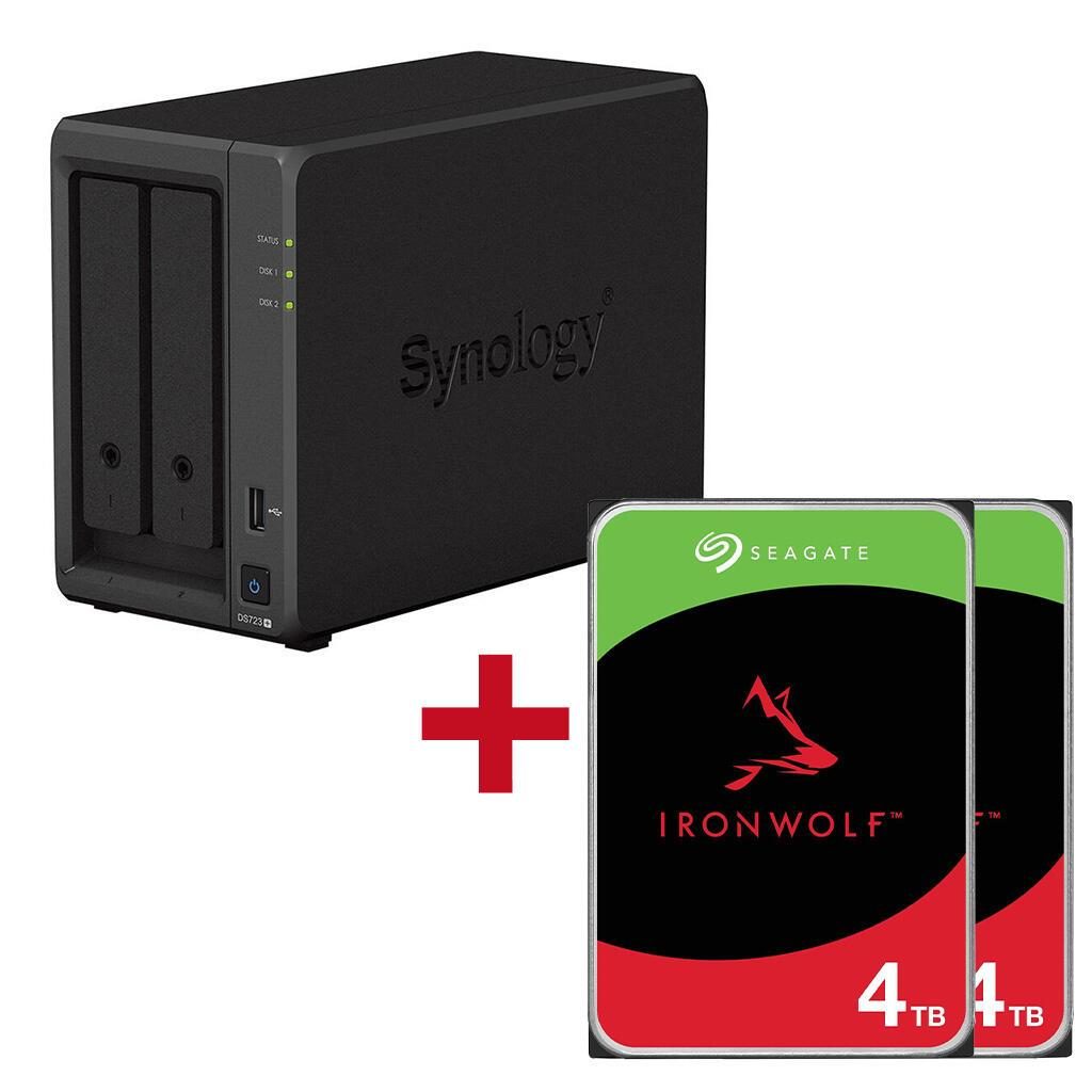 Synology DiskStation DS723+ 2 Einschübe NAS-Server Leergehäuse + 2x Seagate I... von SYNOLOGY