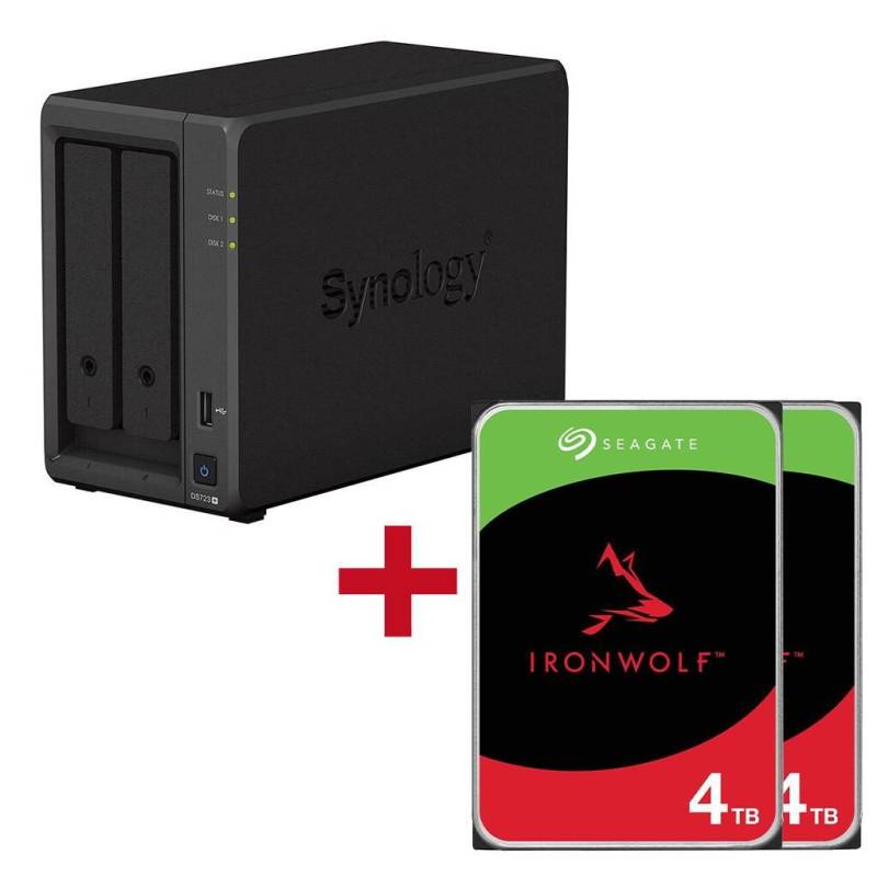 Synology DiskStation DS723+ 2 Einschübe NAS-Server Leergehäuse + 2x Seagate I... von SYNOLOGY