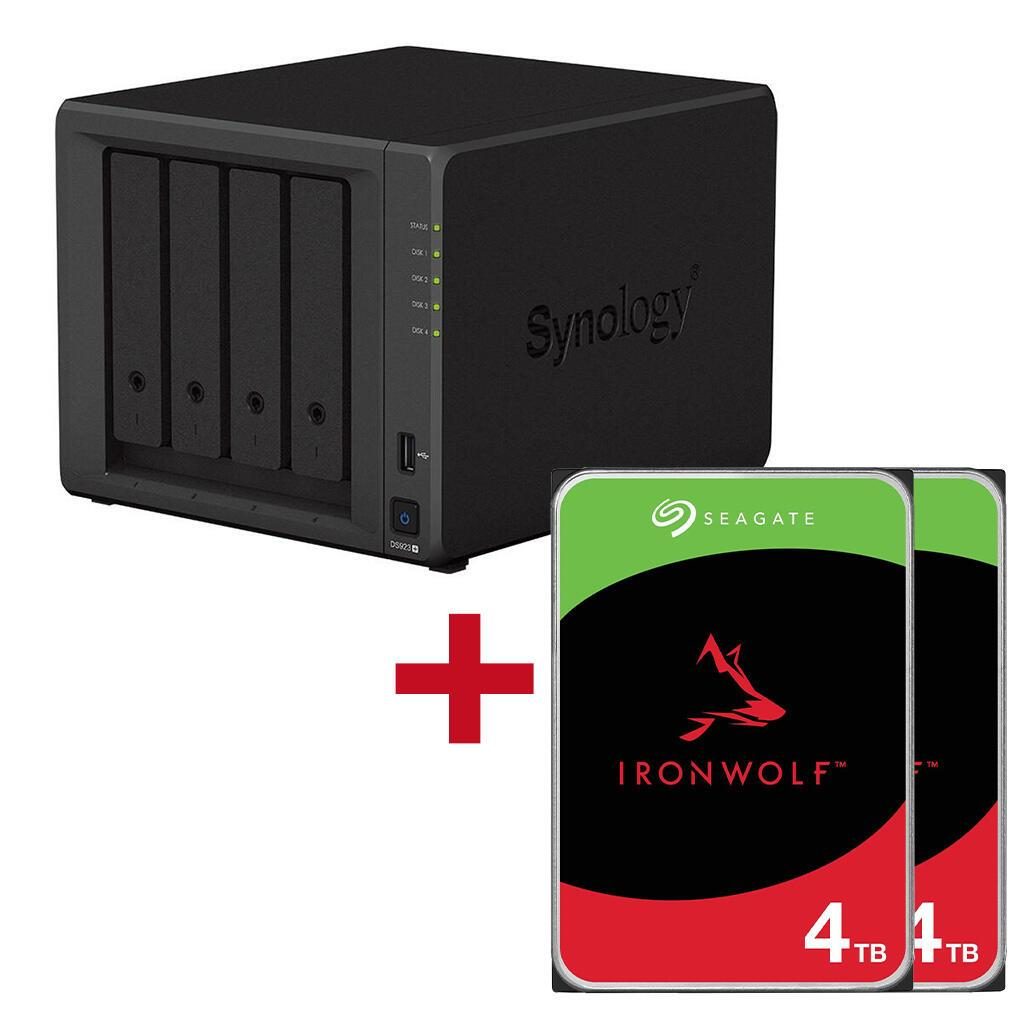 Synology DiskStation DS923+ 4 Einschübe NAS-Server Leergehäuse + 2x Seagate I... von SYNOLOGY