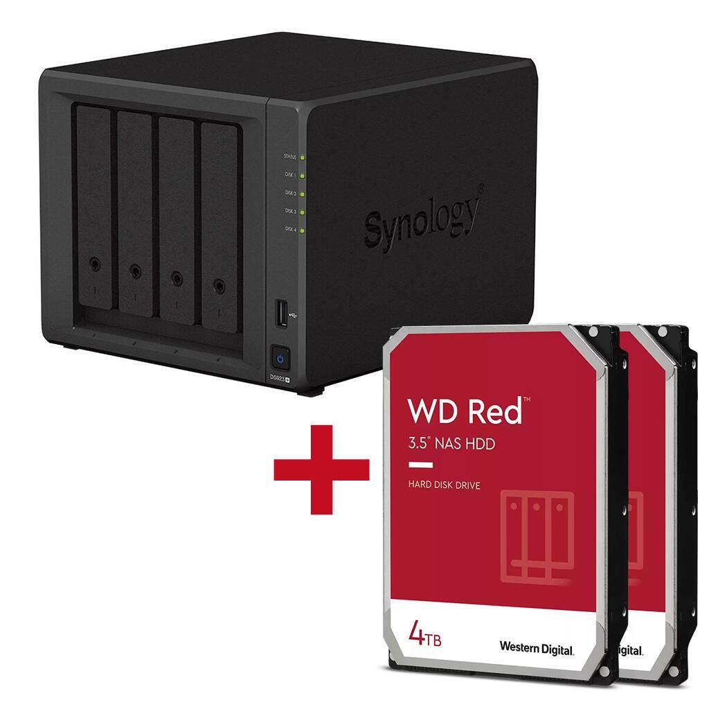 Synology DiskStation DS923+ 4 Einschübe NAS-Server Leergehäuse + 2x WD Red SA... von SYNOLOGY