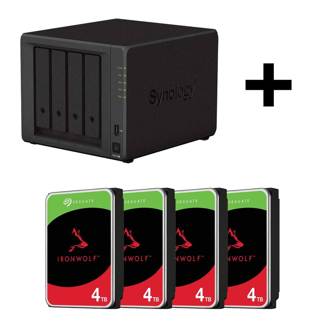 Synology DiskStation DS923+ 4 Einschübe NAS-Server Leergehäuse & 16TB Seagate... von SYNOLOGY