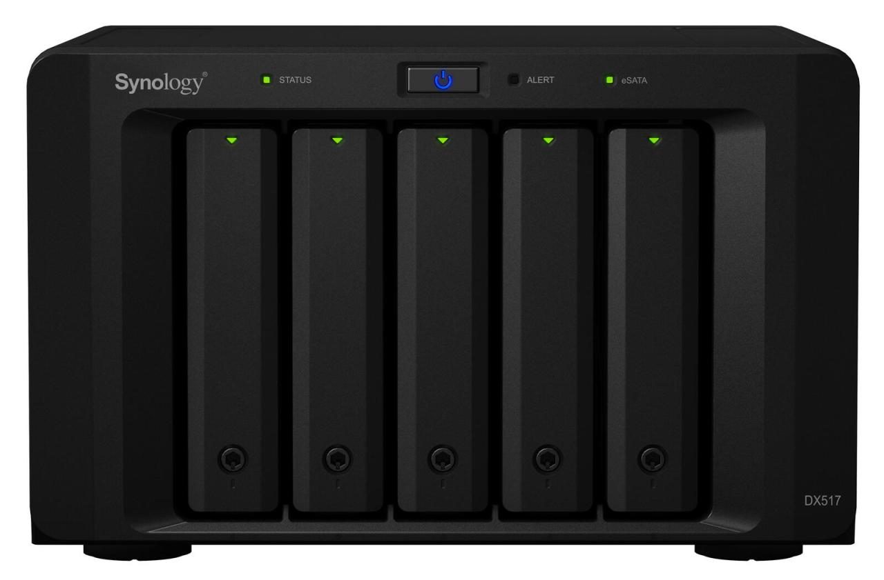 Synology Erweiterungseinheit 5 Einschübe (DX517) von SYNOLOGY