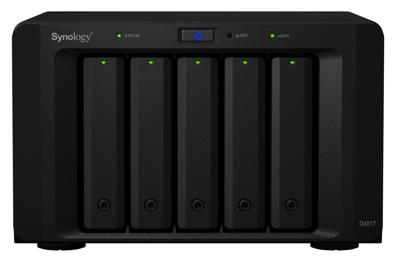 Synology Erweiterungseinheit 5 Einschübe (DX517) von SYNOLOGY