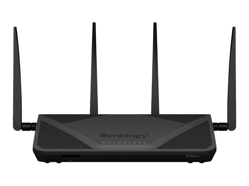 Synology WLAN-Router Wi-Fi 5 Dual-Band 1GbE LAN/WAN WPS 2.0 (RT2600AC) von SYNOLOGY