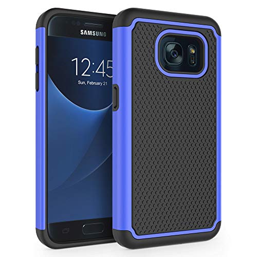 SYONER Galaxy S7 Hülle, [Stoßfest] Defender Schutzhülle für Samsung Galaxy S7 (5,1 Zoll, 2016) [Blau] von SYONER