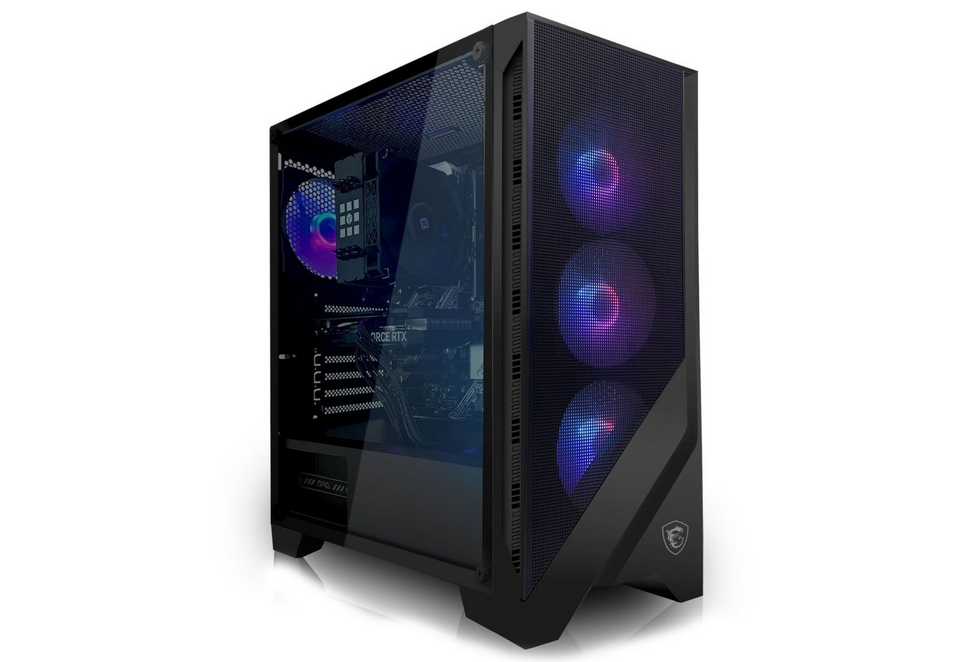 SYSTEMTREFF Basic Gaming-PC (AMD Ryzen 5 3600, GeForce RTX 3060, 16 GB RAM, 512 GB SSD, Luftkühlung, Windows 11, WLAN) von SYSTEMTREFF