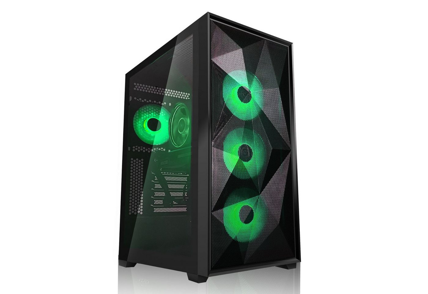 SYSTEMTREFF Basic Gaming-PC (AMD Ryzen 5 3600, GeForce RTX 3060, 16 GB RAM, 512 GB SSD, Luftkühlung, Windows 11, WLAN) von SYSTEMTREFF