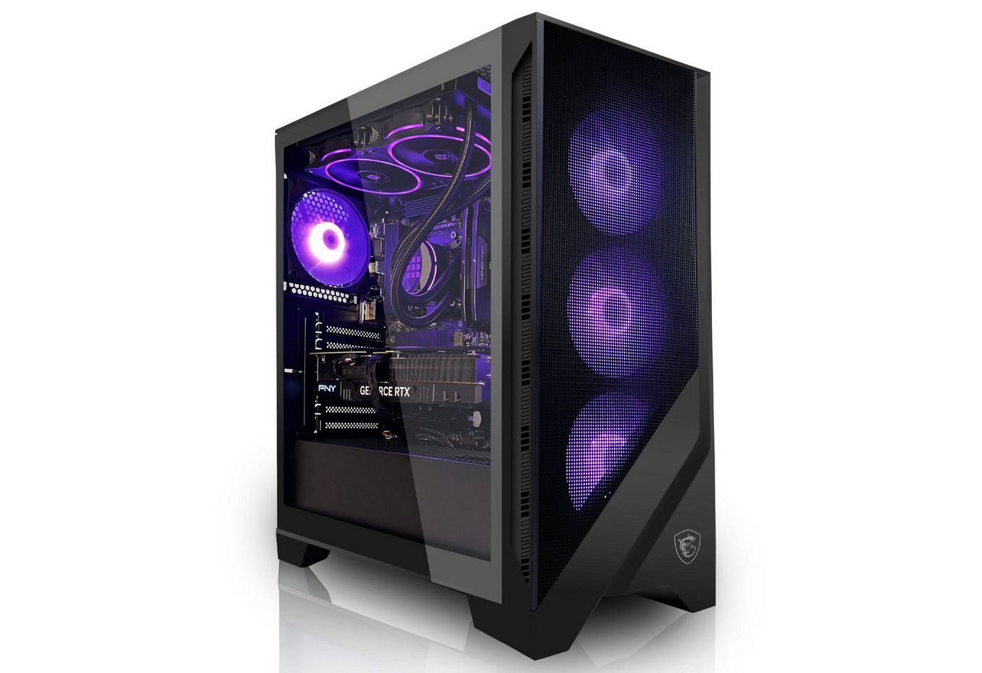 SYSTEMTREFF Basic Gaming-PC (AMD Ryzen 5 5600G, RX Vega 7, 16 GB RAM, 1000 GB HDD, 512 GB SSD, Luftkühlung, Windows 11, WLAN) von SYSTEMTREFF