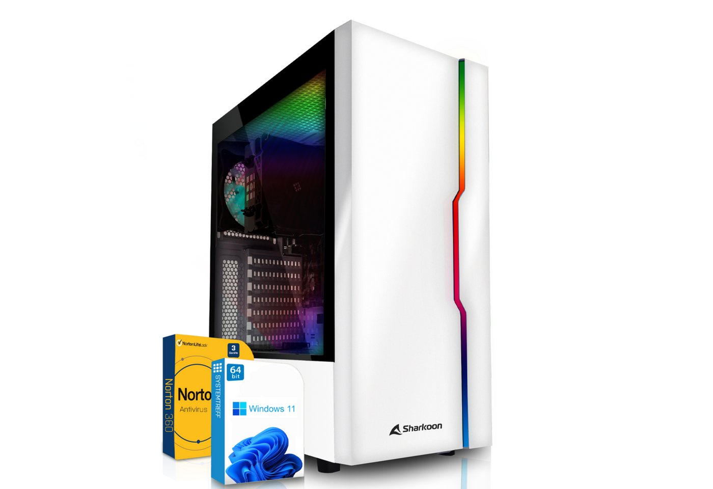 SYSTEMTREFF Basic Gaming-PC (AMD Ryzen 5 5600G, RX Vega 7, 16 GB RAM, 256 GB SSD, Luftkühlung, Windows 11, WLAN) von SYSTEMTREFF