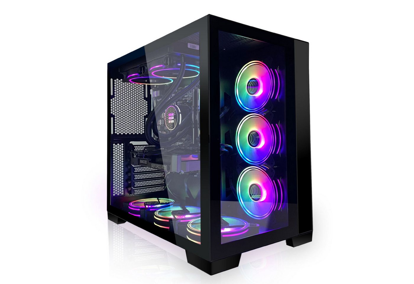 SYSTEMTREFF Basic Gaming-PC (AMD Ryzen 9 5900X, GeForce RTX 3060, 16 GB RAM, 512 GB SSD, Wasserkühlung, Windows 11, WLAN) von SYSTEMTREFF