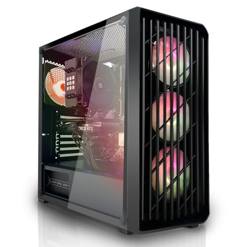 SYSTEMTREFF Basic Gaming PC AMD Ryzen 5 4500 6x4.1GHz | Nvidia GeForce RTX 3060 8 GB DX12 | 512GB M.2 NVMe | 32GB DDR4 RAM | WLAN Desktop Computer Rechner für Gamer, Zocker & Streamer von SYSTEMTREFF