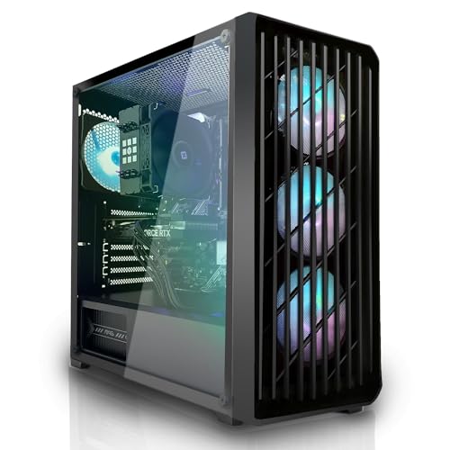 SYSTEMTREFF Basic Gaming PC AMD Ryzen 5 4500 6x4.1GHz | Nvidia Geforce GTX 1650 4GB DX12 | 512GB M.2 NVMe | 16GB DDR4 RAM | WLAN Desktop Computer Rechner für Gamer, Zocker von SYSTEMTREFF