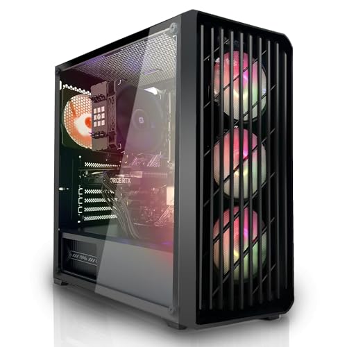 SYSTEMTREFF Basic Gaming PC AMD Ryzen 5 5500 6x4.2GHz | Nvidia GeForce RTX 3060 12 GB DX12 | 1TB M.2 NVMe | 32GB DDR4 RAM | WLAN Desktop Computer Rechner für Gamer, Zocker & Streamer von SYSTEMTREFF