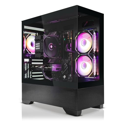 SYSTEMTREFF Basic Gaming PC AMD Ryzen 5 5500 6x4.2GHz | Nvidia RTX 3050 8GB DX12 | 512GB M.2 NVMe | 32GB DDR4 RAM | WLAN Desktop Computer Rechner für Gamer, Zocker & Streamer von SYSTEMTREFF