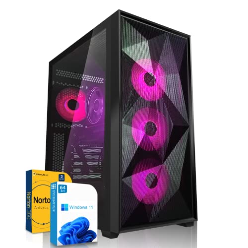 SYSTEMTREFF Basic Gaming PC AMD Ryzen 5 5600 6x4.4GHz | Nvidia GeForce RTX 3060 8 GB DX12 | 512GB M.2 NVMe | 32GB DDR4 RAM | WLAN Desktop Computer Rechner für Gamer, Zocker & Streamer von SYSTEMTREFF