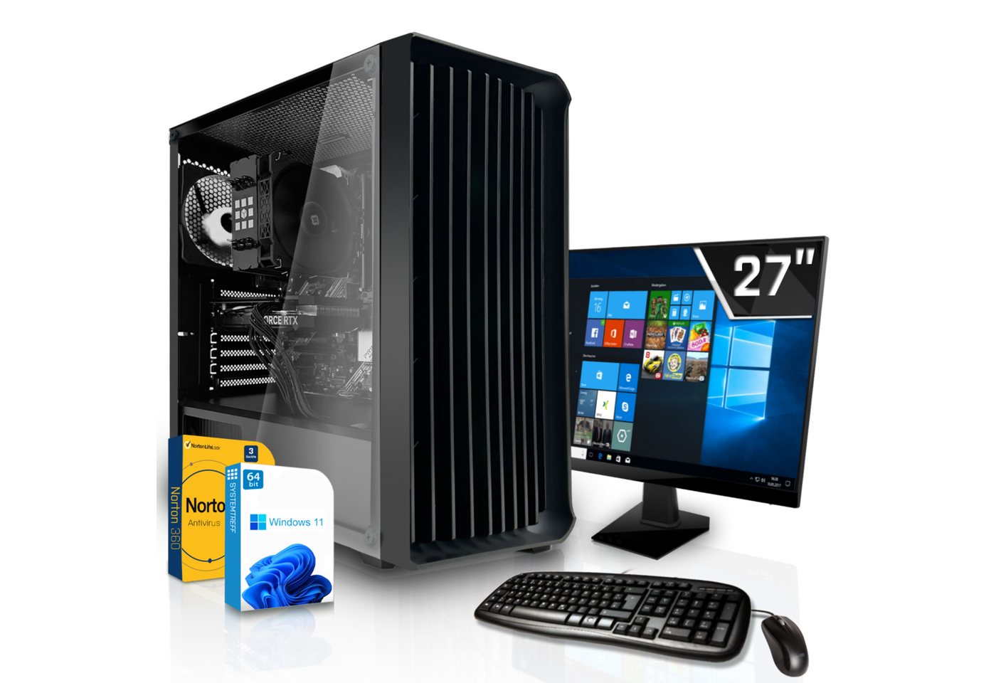 SYSTEMTREFF Business-PC-Komplettsystem (27, Intel Core i5 13400, UHD 730, 32 GB RAM, 1000 GB SSD, Windows 11, WLAN)" von SYSTEMTREFF