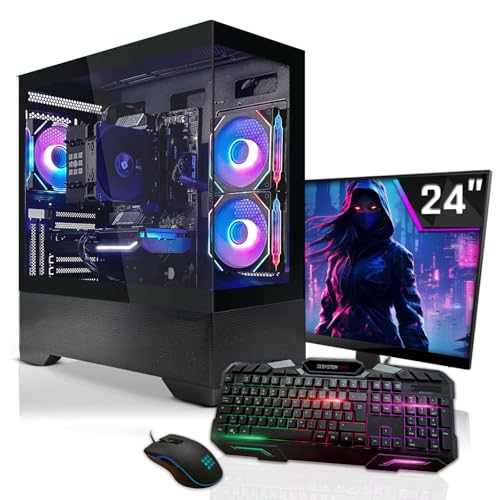 SYSTEMTREFF Gaming Komplett PC Set AMD Ryzen 9 5900X 12x4.8GHz | Nvidia GeForce RTX 4060Ti 16GB DX12 | 1TB M.2 NVMe | 32GB DDR4 RAM | WLAN Desktop Paket Computer für Gamer, Gaming SYSTEMTREFF Gaming Komplett PC Set AMD Ryzen 9 5900X 12x4.8GHz | Nvidia GeForce RTX 4060Ti 16GB DX12 | 1TB M.2 NVMe | 32GB DDR4 RAM | WLAN Desktop Paket Computer für Gamer, Gaming von SYSTEMTREFF