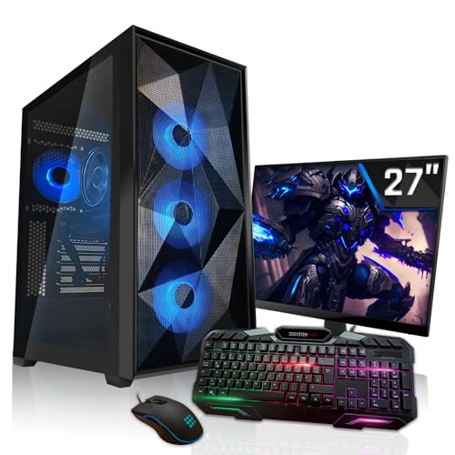 SYSTEMTREFF Gaming Komplett PC Set Intel Core i9-12900K 16x5.2GHz | Nvidia GeForce RTX 4090 24GB DX12 | 2TB M.2 NVMe + 2TB HDD | 32GB DDR5 RAM | WLAN Desktop Paket Computer für Gamer, Gaming von SYSTEMTREFF