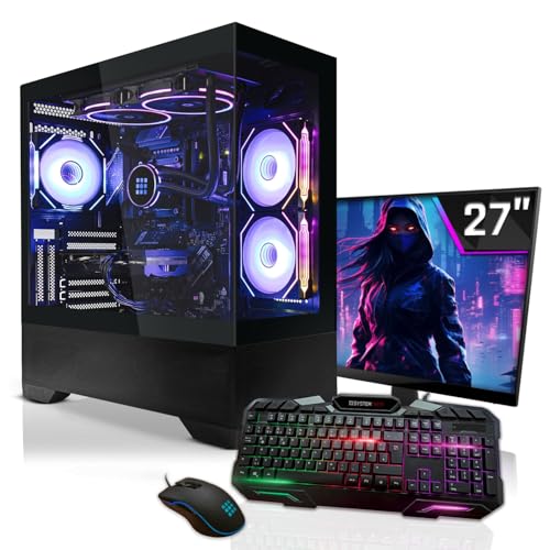 SYSTEMTREFF Gaming Komplett PC Set Intel Core i9-13900KF 24x5.8GHz | AMD Radeon RX 7900 XT 20GB DX12 | 1TB M.2 NVMe | 32GB DDR5 RAM | WLAN Desktop Paket Computer für Gamer, Gaming von SYSTEMTREFF