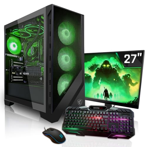 SYSTEMTREFF Gaming Komplett PC Set Intel Core i9-14900KF 24x6GHz | Nvidia GeForce RTX 4080 Super 16GB DX12 | 2TB M.2 NVMe | 32GB DDR5 RAM | WLAN Desktop Paket Computer für Gamer, Gaming von SYSTEMTREFF