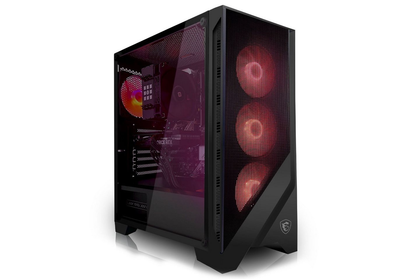 SYSTEMTREFF Gaming-PC (AMD Ryzen 5 7500F, GeForce RTX 4060, 32 GB RAM, 1000 GB SSD, Luftkühlung, Windows 11, WLAN) von SYSTEMTREFF