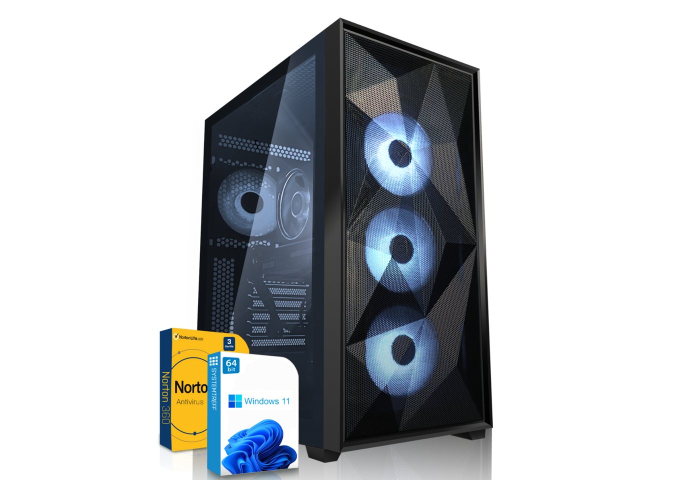 SYSTEMTREFF Gaming-PC (AMD Ryzen 7 5800X3D, GeForce RTX 4080 Super, 32 GB RAM, 2000 GB SSD, Wasserkühlung, Windows 11, WLAN) von SYSTEMTREFF