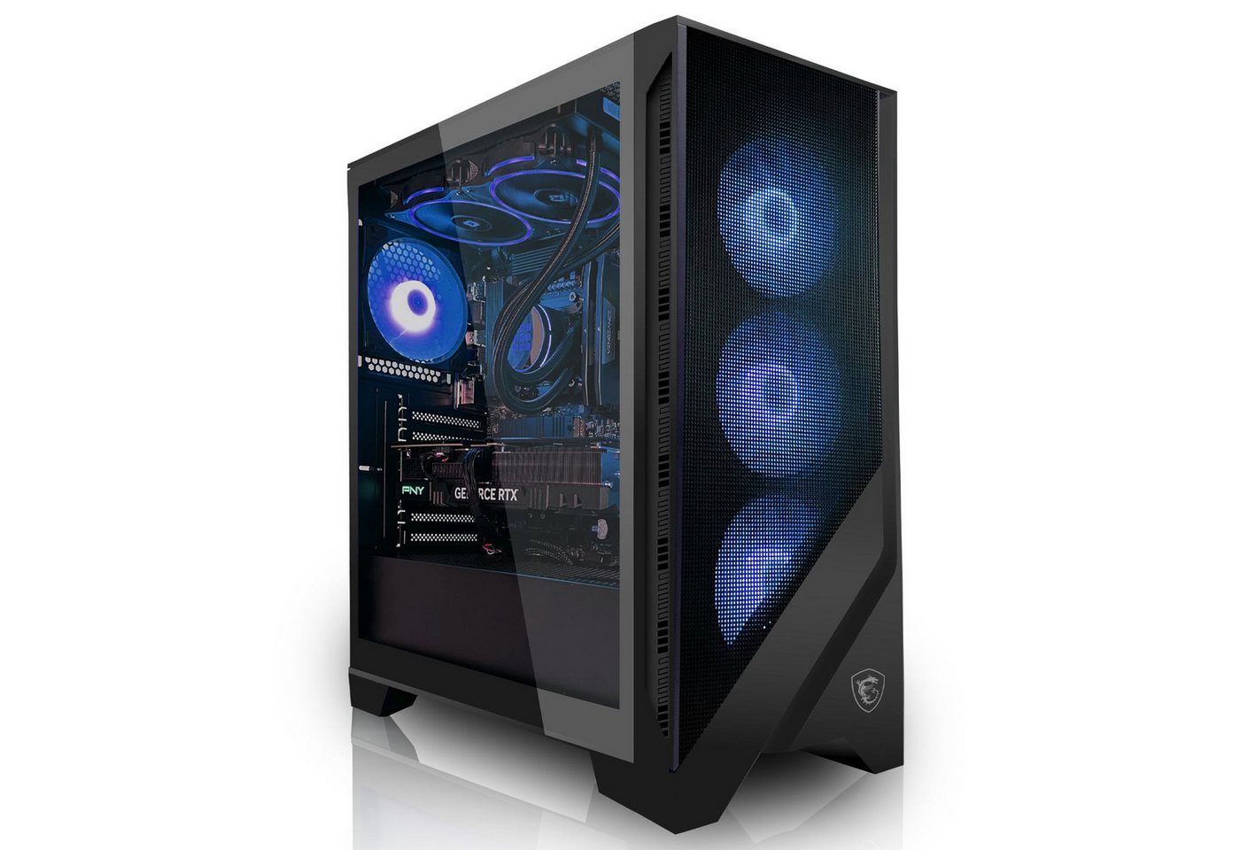 SYSTEMTREFF Gaming-PC (AMD Ryzen 7 7700X, Radeon RX 7900 XT, 32 GB RAM, 1000 GB SSD, Wasserkühlung, Windows 11, WLAN) von SYSTEMTREFF