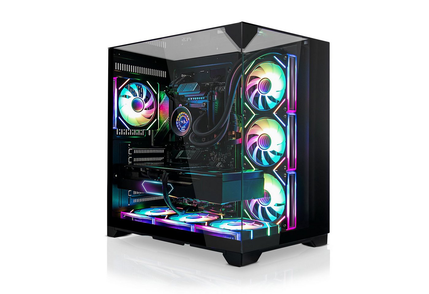 SYSTEMTREFF Gaming-PC (AMD Ryzen 7 9700X, Nvidia GeForce RTX 5080, 32 GB RAM, 1000 GB SSD, Wasserkühlung) von SYSTEMTREFF