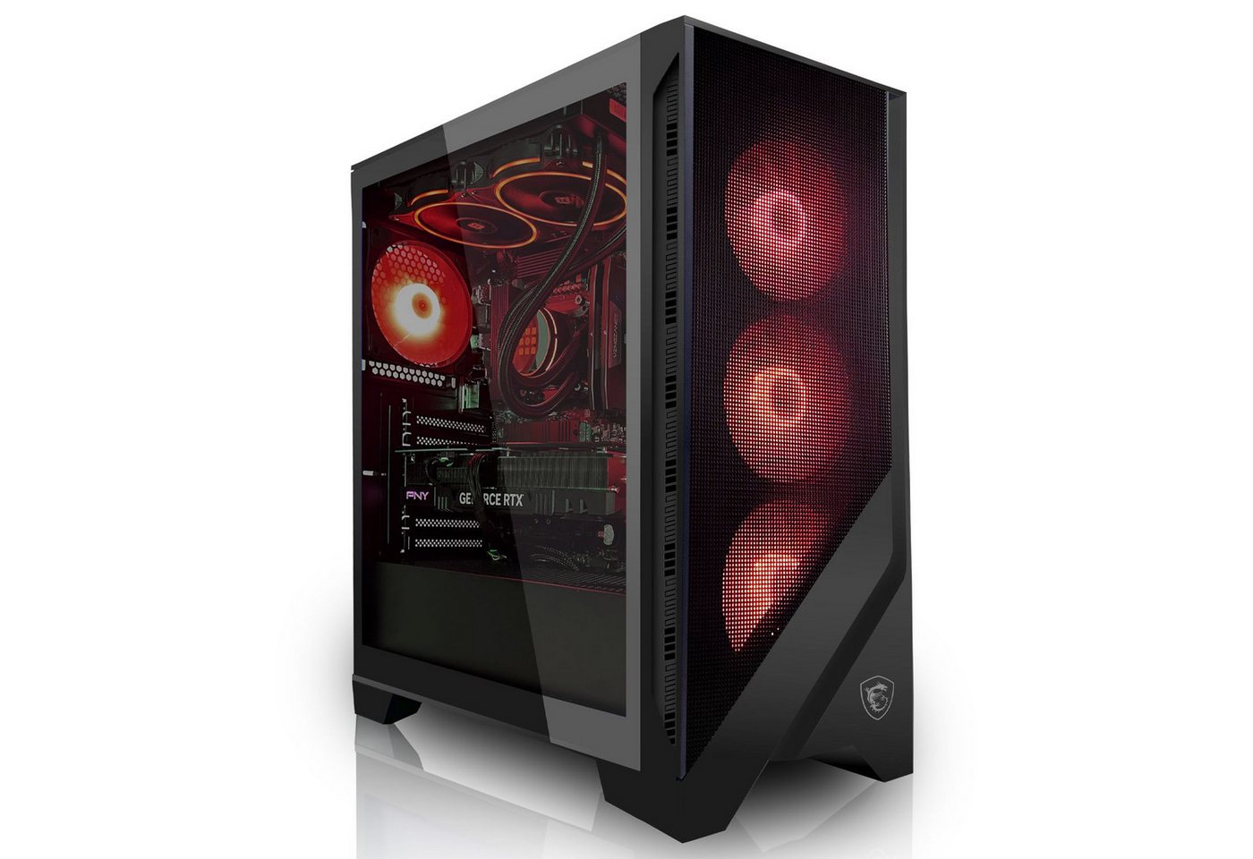 SYSTEMTREFF Gaming-PC (AMD Ryzen 7 9700X, Radeon RX 7600, 32 GB RAM, 1000 GB SSD, Luftkühlung) von SYSTEMTREFF