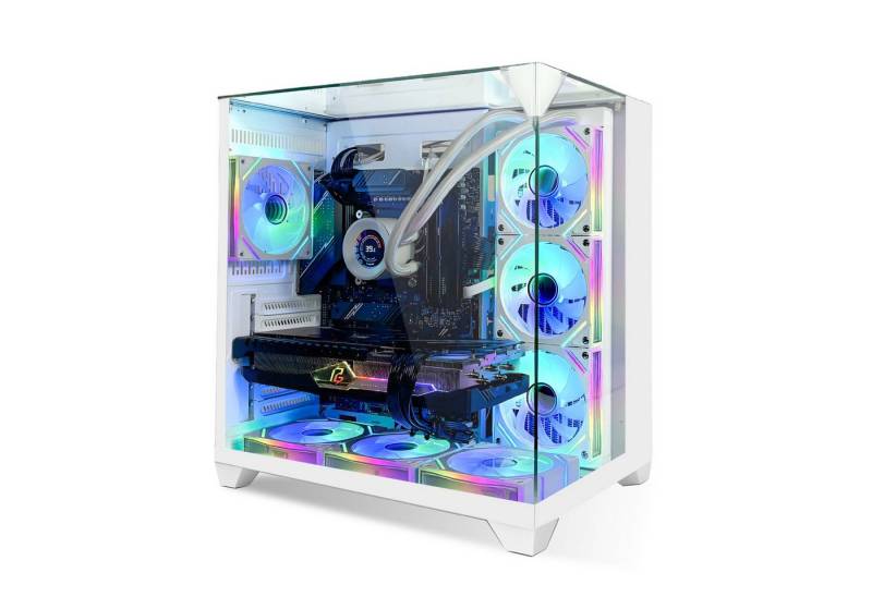 SYSTEMTREFF Gaming-PC (AMD Ryzen 9 5900XT, Nvidia GeForce RTX 5070 Ti, 32 GB RAM, 1000 GB SSD, Wasserkühlung) von SYSTEMTREFF