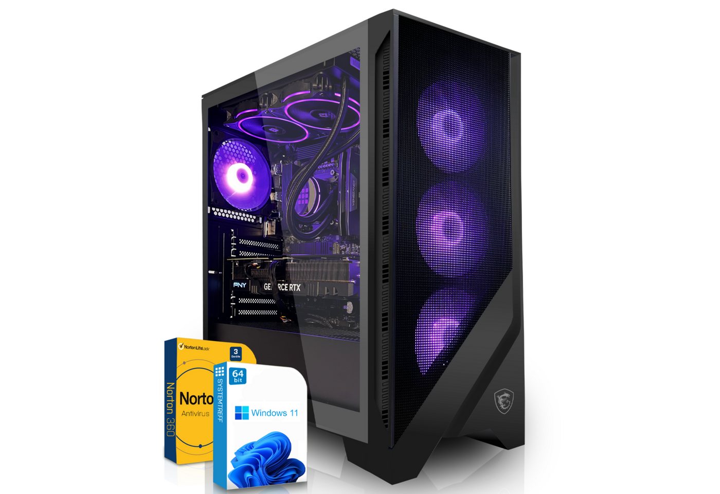 SYSTEMTREFF Gaming-PC (AMD Ryzen 9 7950X, GeForce RTX 4080 Super, 32 GB RAM, 2000 GB SSD, Wasserkühlung, Windows 11, WLAN) von SYSTEMTREFF