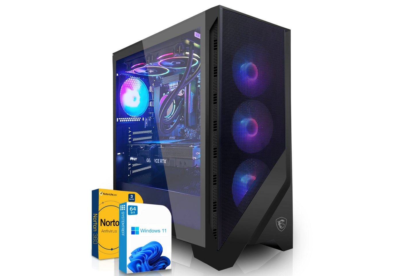 SYSTEMTREFF Gaming-PC (AMD Ryzen 9 7950X, Radeon RX 7900 GRE, 32 GB RAM, 1000 GB SSD, Wasserkühlung, Windows 11, WLAN) von SYSTEMTREFF