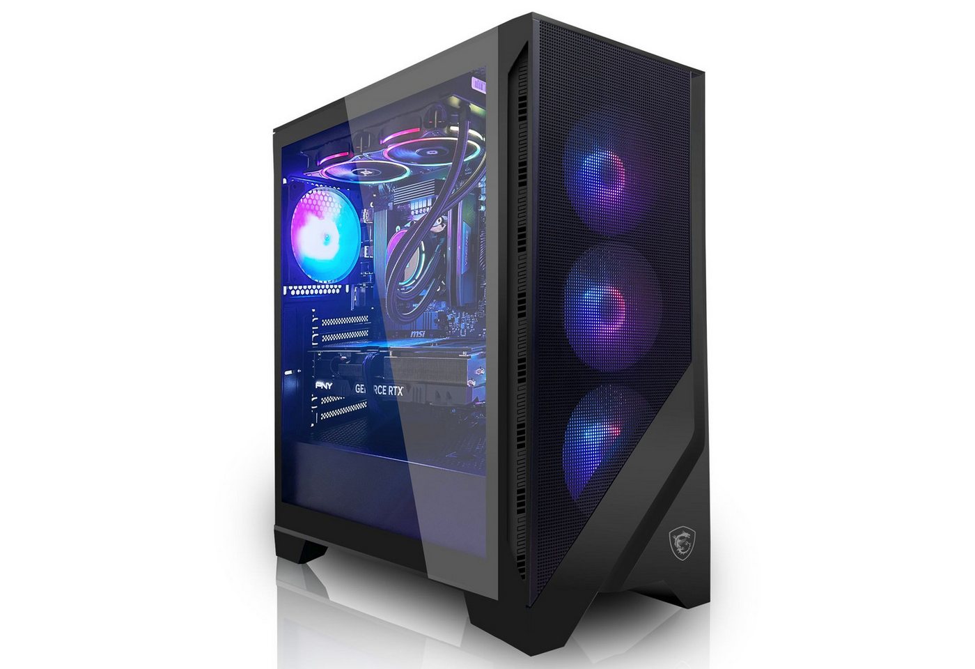 SYSTEMTREFF Gaming-PC (Intel Core Ultra 5 245K, Nvidia GeForce RTX 5060 Ti, 32 GB RAM, 1000 GB SSD, Luftkühlung) von SYSTEMTREFF