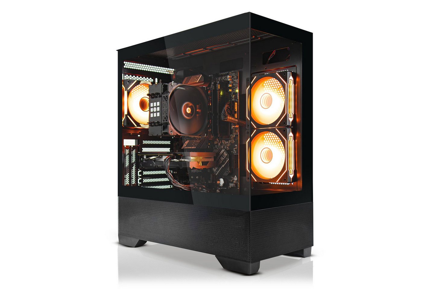 SYSTEMTREFF Gaming-PC (Intel Core i5 12400F, GeForce RTX 4060, 16 GB RAM, 1000 GB SSD, Luftkühlung, Windows 11, WLAN) von SYSTEMTREFF