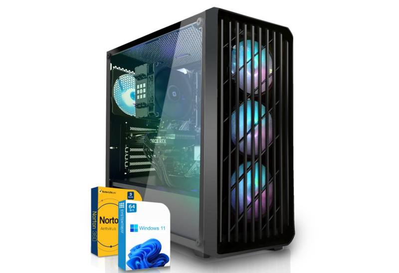 SYSTEMTREFF Gaming-PC (Intel Core i5 13600K, GeForce RTX 4070, 32 GB RAM, 1000 GB SSD, Wasserkühlung, Windows 11, WLAN) von SYSTEMTREFF