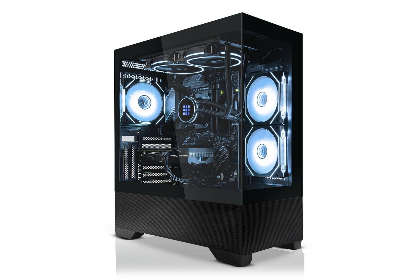 SYSTEMTREFF Gaming-PC (Intel Core i7 14700F, Nvidia GeForce RTX 5060 Ti, 32 GB RAM, 1000 GB SSD, Wasserkühlung) von SYSTEMTREFF