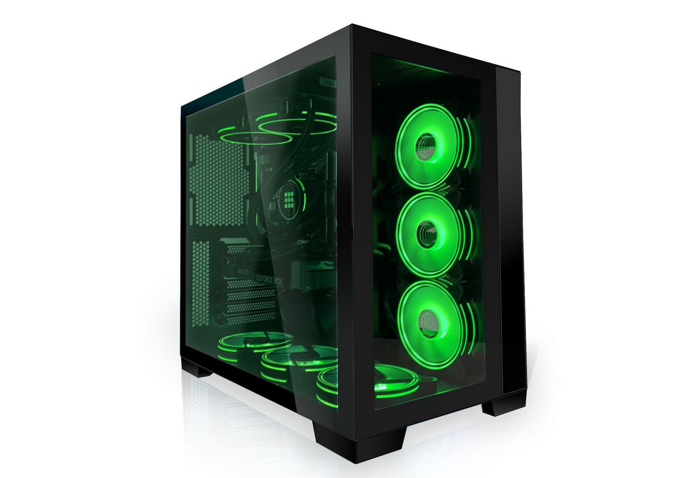 SYSTEMTREFF Gaming-PC (Intel Core i9 13900K, GeForce RTX 4090, 32 GB RAM, 2000 GB SSD, Wasserkühlung, Windows 11, WLAN) von SYSTEMTREFF