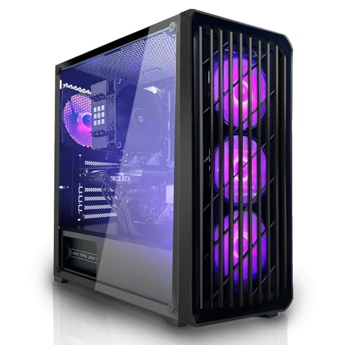 SYSTEMTREFF Gaming PC AMD Ryzen 5 5600X 6x4.6GHz | Nvidia GeForce RTX 4060 8GB DX12 | 1TB M.2 NVMe | 32GB DDR4 RAM | WLAN Desktop Computer Rechner für Gamer, Zocker & Streamer von SYSTEMTREFF