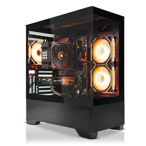 SYSTEMTREFF Gaming PC AMD Ryzen 5 7600 6x5.1GHz | AMD Radeon RX 6750 XT DX12 | 1TB M.2 NVMe | 32GB DDR5 RAM | WLAN Desktop Computer Rechner für Gamer, Zocker & Streamer von SYSTEMTREFF