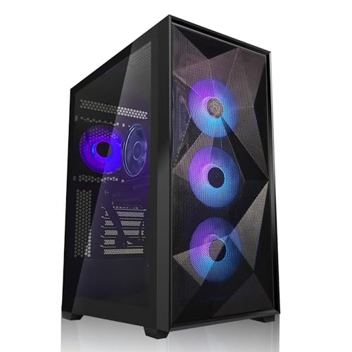 SYSTEMTREFF Gaming PC AMD Ryzen 5 7600 6x5.1GHz | Nvidia GeForce RTX 4070 Super 12GB DX12 | 1TB M.2 NVMe | 32GB DDR5 RAM | WLAN Desktop Computer Rechner für Gamer, Zocker & Streamer von SYSTEMTREFF