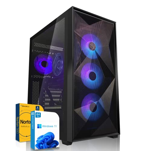 SYSTEMTREFF Gaming PC AMD Ryzen 5 7600X 6x5.3GHz | AMD Radeon RX 6650 XT DX12 | 512GB M.2 NVMe | 32GB DDR5 RAM | WLAN Desktop Computer Rechner für Gamer, Zocker & Streamer von SYSTEMTREFF