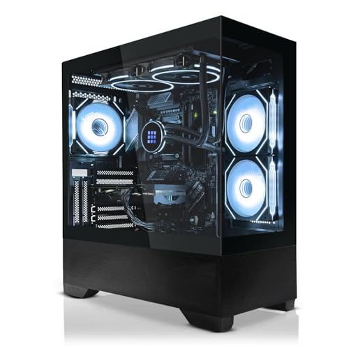 SYSTEMTREFF Gaming PC Intel Core i5-14600KF 14x5.3GHz | AMD Radeon RX 7600XT 16GB DX12 | 1TB M.2 NVMe | 32GB DDR5 RAM | WLAN Desktop Computer Rechner für Gamer, Zocker von SYSTEMTREFF