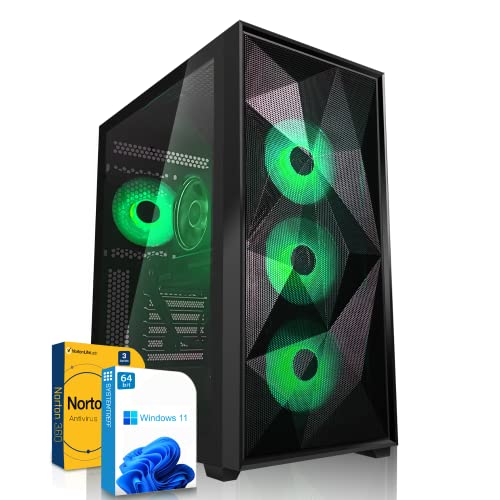 SYSTEMTREFF High-End Gaming PC AMD Ryzen 7 7700 8x5.3GHz | Nvidia GeForce RTX 4070 12GB DX12 | 1TB M.2 NVMe | 32GB DDR5 RAM | WLAN Desktop Computer Rechner für Gamer, Zocker & Streamer von SYSTEMTREFF