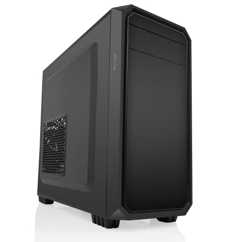 Systemtreff PC Gehäuse Mini Tower Nero ST-401Micro-ATX Mini-ITX Gehäuse Case Schwarz USB 3.0 von SYSTEMTREFF