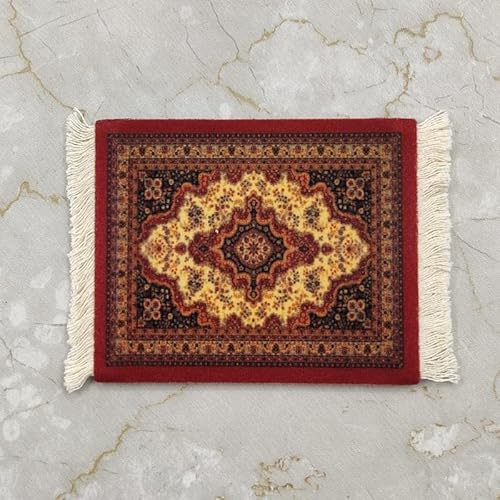 SYSUII 13 * 9CM Teppich Mauspad aus Textilgewebe Persian Teppich Mouse Pad Orientalischer Mini Teppich Mauspad mit Quaste Lustiges Büro Computer Zubehör für den Schreibtisch SYSUII 13 * 9CM Teppich Mauspad aus Textilgewebe Persian Teppich Mouse Pad Orientalischer Mini Teppich Mauspad mit Quaste Lustiges Büro Computer Zubehör für den Schreibtisch von SYSUII