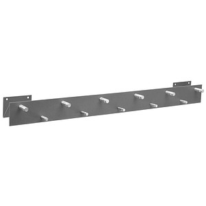 SZ Metall Wandgarderobe 50134 silber Metall 11 Haken 100,0 x 9,0 cm von SZ Metall