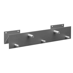 SZ Metall Wandgarderobe 52134 silber Metall 5 Haken 50,0 x 9,0 cm von SZ Metall