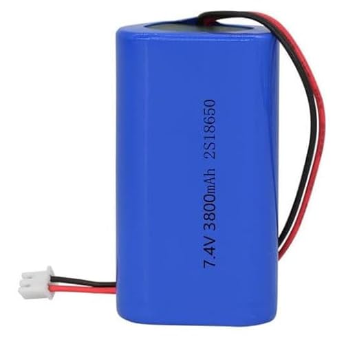 SZAJOR 18650 Lithium-Ionen-Akku, 7,4 V, 3800 mAh, wiederaufladbarer Akku für Taschenlampen-Powerbank mit XH-Stecker SZAJOR 18650 Lithium-Ionen-Akku, 7,4 V, 3800 mAh, wiederaufladbarer Akku für Taschenlampen-Powerbank mit XH-Stecker von SZAJOR