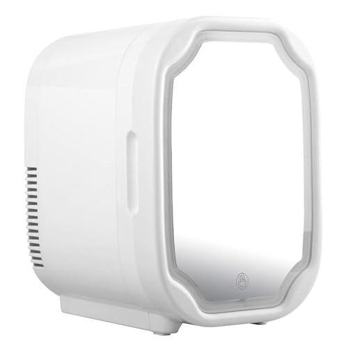 SZAJOR 8L Mini-Kühlschrank, Spiegelkühlschrank, Make-up-Hautpflege-Kühlschrank mit LED-Beleuchtung, Kühl- und Wärmeaufbewahrung für Autoreisen,Weiß SZAJOR 8L Mini-Kühlschrank, Spiegelkühlschrank, Make-up-Hautpflege-Kühlschrank mit LED-Beleuchtung, Kühl- und Wärmeaufbewahrung für Autoreisen,Weiß von SZAJOR